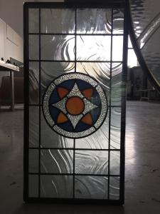 Wholesale Decorative bevel glass for bath room windows patina caming from china suppliers