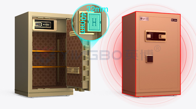 Biometric Fingerprint Lock Smart Safe Box For Office Security 46kg YB/N7-80