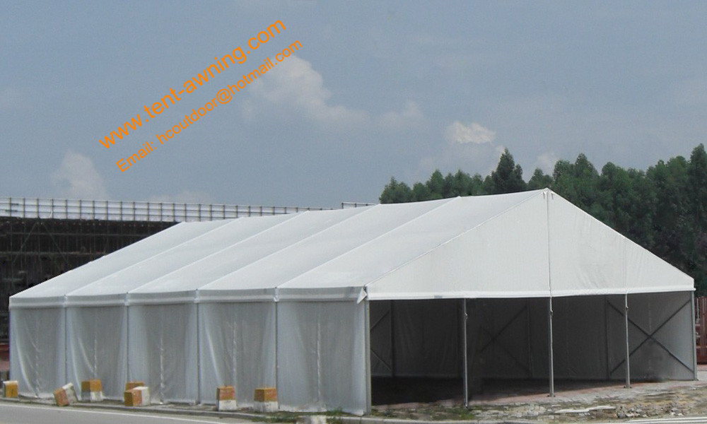 Temporary Outdoor Warehouse Tent, PVC Waterproof Aluminum Storage Tent