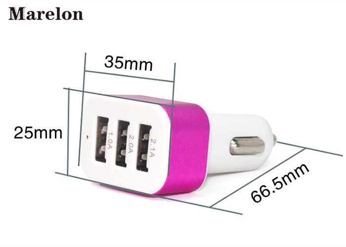 Data Transfer USB Car Charger / Mobile Phone Charger Prevent Short Circuit