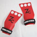 Fitness CrossFit hand grips leather gymnastics workout 3 hole carbon hand grips
