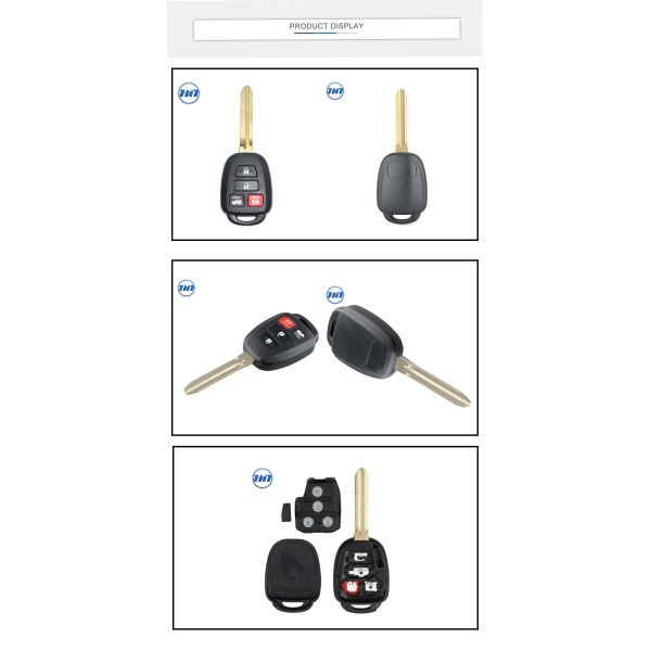 4buttons Car Key for RAV4 FCC ID: HYQ12BDP