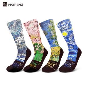 Wholesale Blank Polyester Sublimation Printed Socks Digital Printed Socks Custom from china suppliers