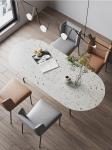 Modern Minimalist Style Rock Board Dining Table 78cm High