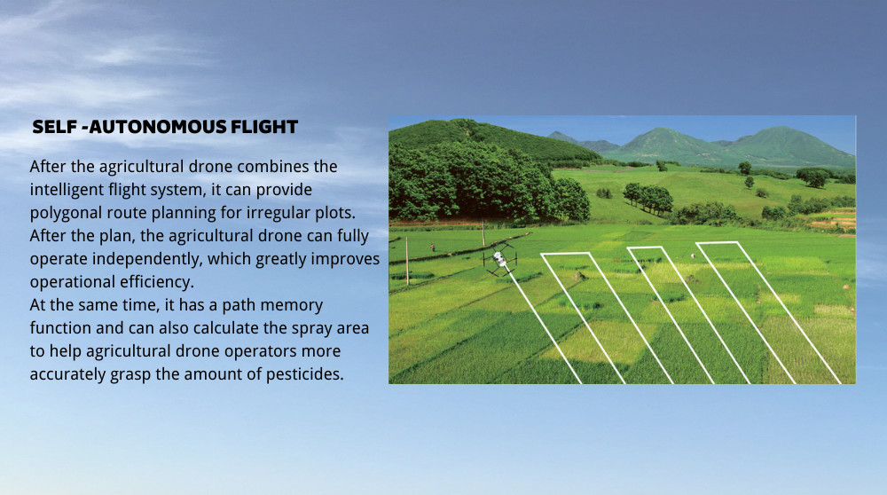 4 Axis 4 Rotor Agriculture UAV Drone Sprayer HXF16 4~6m Spray 45min Time HXF16