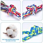 Indestructible Tough Rope Toys For Large Dogs 100% Cotton Teeth Cleaning