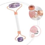100% Natural Jade Crystal Roller Amethyst Facial Massage Beauty Roller