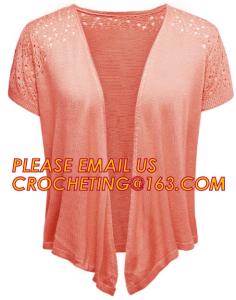 Wholesale Full Needle Waved Blanket Women's Cardigan, Novelty Stitch Long Sleeve Pointelle Lace Women Long Cardigan from china suppliers