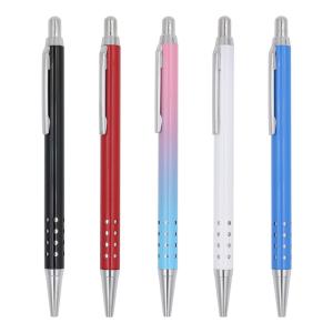 Wholesale Metal Press Gradient Aluminum Ballpoint Pen 1.0mm Advertising Ballpoint Pens from china suppliers