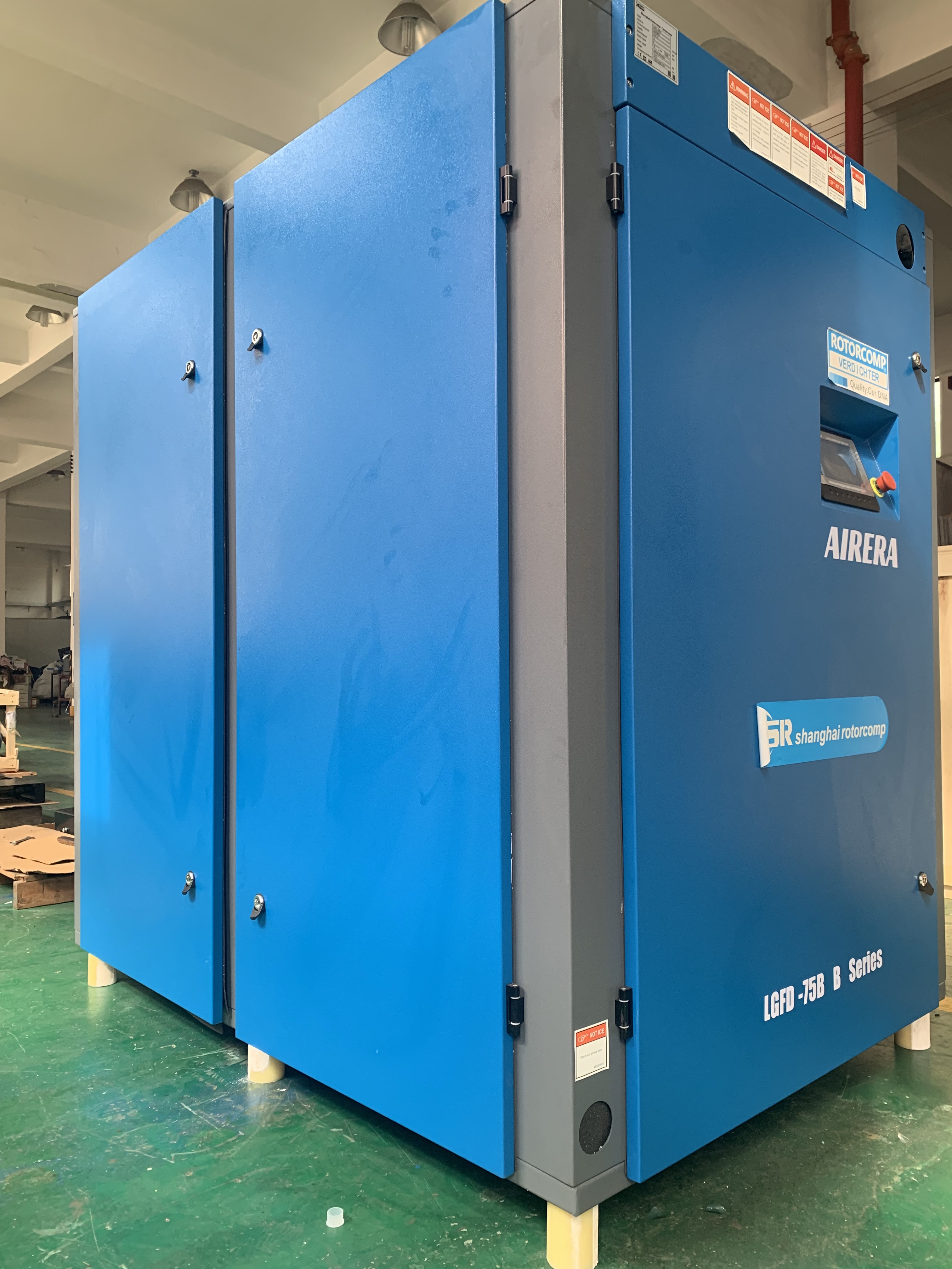 Efficiency LGFD-75KW Low Noise Screw Air Compressor Air Cooling