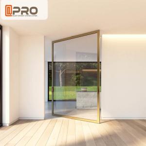 Wholesale Aluminum Insulating Glass Pivot Entrance Doors For Apartment Main Gate Glass pivot door pivot glass door hinge modern from china suppliers