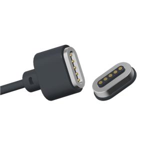 Wholesale 1A 5 Pin Magnetic Charger N52 NdFeB Magnetic Charging Cable Black With Data Sync from china suppliers