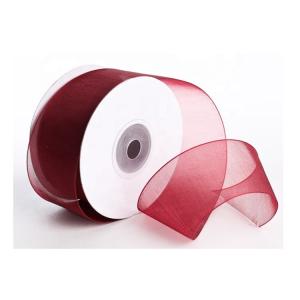 Wholesale 100% Polyester 38mm Organza Ribbon , Eco Frindly Satin And Organza Ribbon from china suppliers