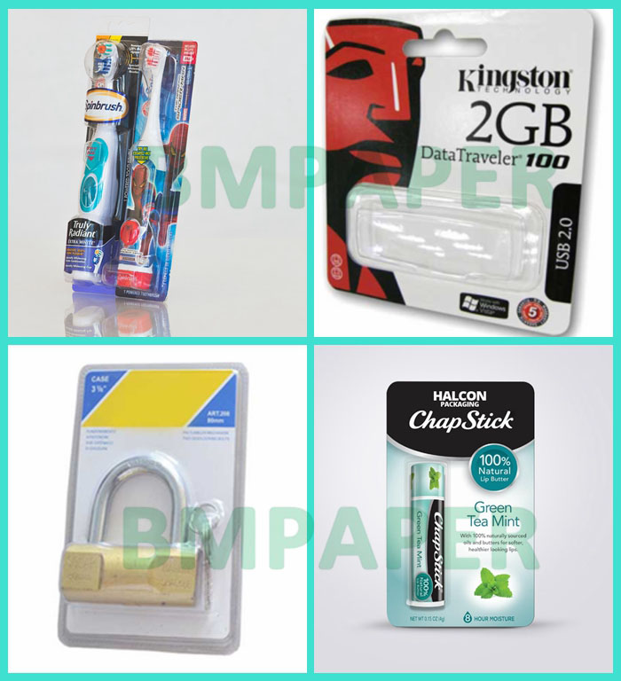 350gsm Blister Paper Board For Toothbrush Package 30 x 40inches Good Sealing