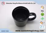 Black Stoneware Personalized Kids Mugs , Cute Mouse Cartoon Birthday Coffee Mug