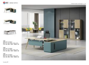 Wholesale Emerald Green Executive Office Desks 25mm 0.28 Cbm For CEO Manager Boxwood E1 MDF from china suppliers