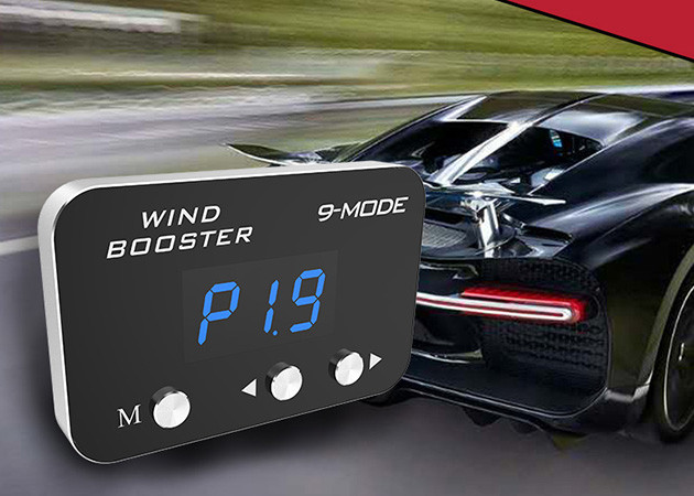 Metal Panel Black Car Electronic Throttle Controller 51mm*32.5mm*6.2mm