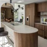 Custom House High Standard Luxury Kitchen Smart Wall Cabinet Glass Display