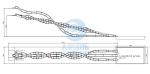 Aqua Park Triple Twist Water Slide Outdoor 10m Fiberglass Customized Color