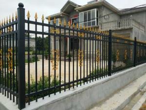 Wholesale 8x10FT Galvanized Metal Tubular Fencing Customized Black Security Fencing from china suppliers