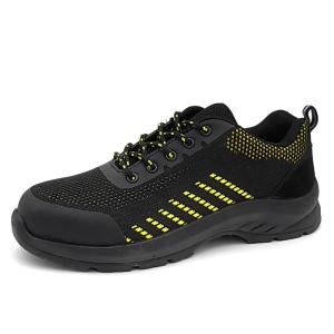 Wholesale Anti Puncture Running Safety Shoes Custom Sneakers Safety Shoes Black from china suppliers