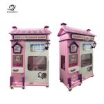 Automatic Pink Cotton Candy Vending Machine Dispensing Method 100-260V