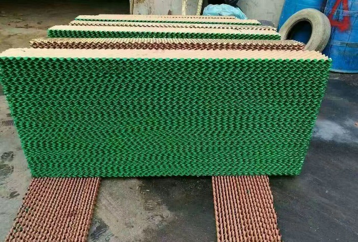 2m Fan And Pad Greenhouse Cooling Pad Green Brown Wet Pad Evaporative Cooling System