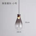 Nordic Modern Creative Glass Gloss Wishing Bottle Chandelier Simple Bedroom