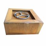 ISO9001 Patio Gas Fire Pit Table Corten Steel Propane Fire Pits Table