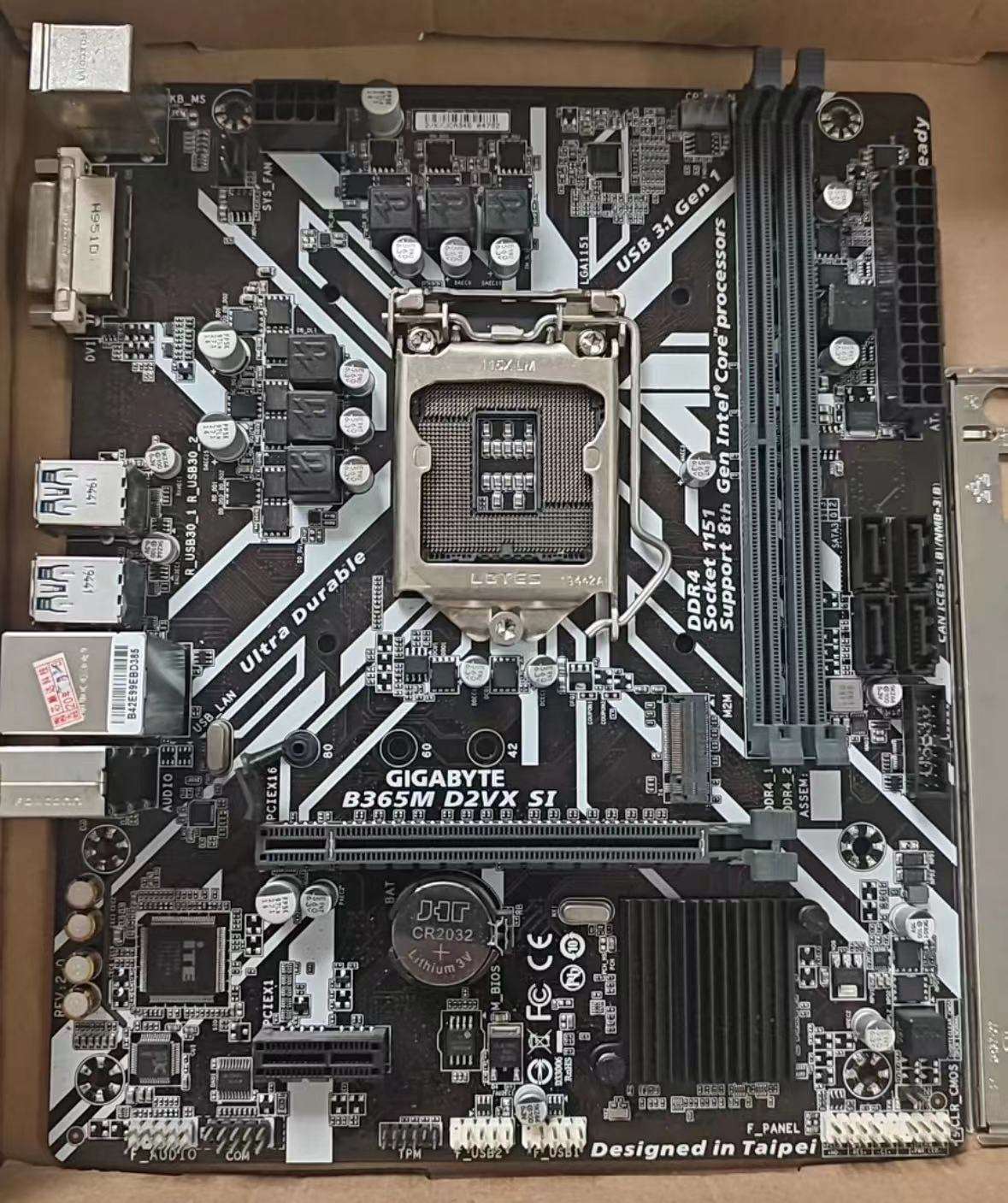 Customized GA-B365 M D2VX SI Computer MotherboardGI LGA 1151 6th 7th 8th 9th Gen RAM 32G HD DDR4 PC Mainboard Computer
