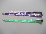 Printed colour polyester neck ribbons with breakaway buckle,