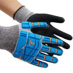Reinforced Work TPR Gloves Impact Protection Cut Resistant Construction Gloves