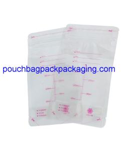 Wholesale 200ml breast milk storage bag pack, double waterproof zipper on top from china suppliers