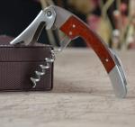 High QUnality Promotional gift wood stainless steel wood bottle opener