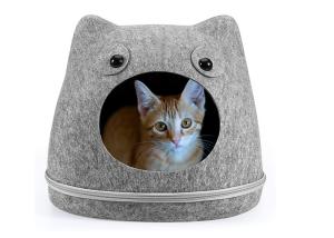 Wholesale Cozy Bed House EN71 13x16 Felt Cat Cave With Zipper from china suppliers