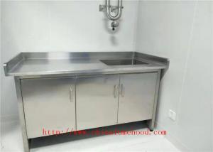 Wholesale 3000 L or 4500 mm L White Stainless Steel Work Bench Stainless Steel Lab Furniture from china suppliers