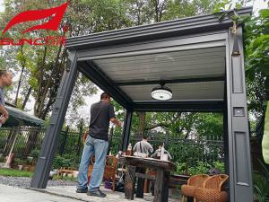 Wholesale Led Light Motorized Aluminum Pergola Rodent Proof For Garden Building from china suppliers