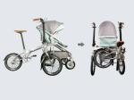 Custom Full Size Folding Electric Bike Family Children ' S Seat Folding Bicycle