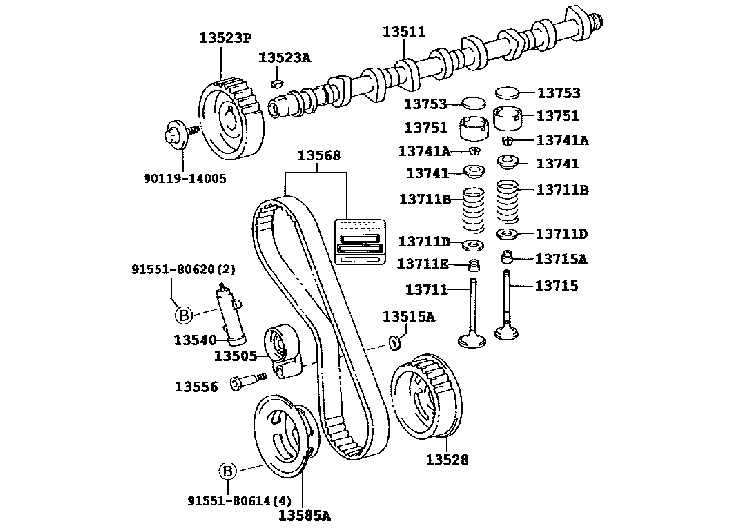 Guaranteed Engine Valve Timing Belt for Mitsubishi Truck L200 KA4T KB4T 4D56 2005-2016
