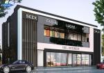 Large Span Commercial Modular Building Multi High Rise Steel Structure Shopping