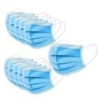 Sterile Disposable Surgical Mask Blue Non Woven Fabric Material Anti Virus