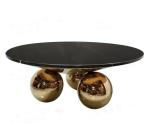 Modern Dining room Table Marble Top Round With ball leg China low price