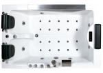 Single Person Bathroom Jacuzzi Tub 2100x1200x700mm Air Bubble Massage