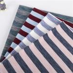 Hygroscopicity Striped Cotton Fabric Skin Friendly Texture For Casual Wear