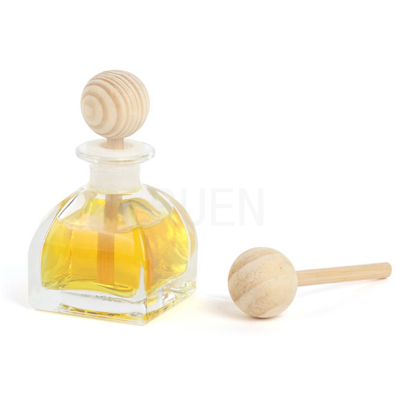 Customized Pure Glass Aromatherapy Bottle Diffuser Cylinder With Lid
