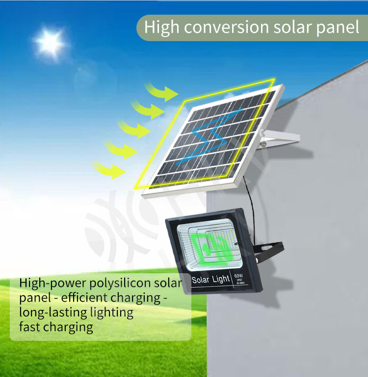 Solar Powered IP65 High Power LED Floodlight Outdoor Security Lights For Garden , Lawn