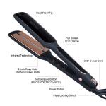 Ultralight Ionic Infrared Hair Straightener Multifunctional LCD Display
