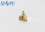 Female Jack Tail Slotted Coaxial SMA RF Connector Flange Mounted