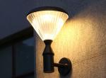 Diamond Cover Solar Wall Lights Outdoor Waterproof Solar Modern Style Simple