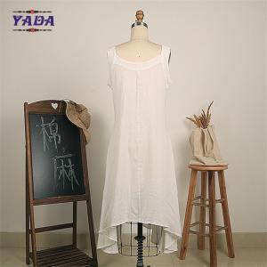 Wholesale Irregular women sleeveless one piece fashion boutique white dress China wholesale clothing with high quality from china suppliers